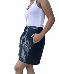 T’nalak Garterized wrap shorts