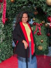 Charger l'image dans la galerie, Abra shawl black red