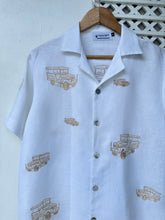 Load image into Gallery viewer, Jeepney polo white camp collar