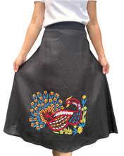 Charger l'image dans la galerie, Peacock skirt black Size XL