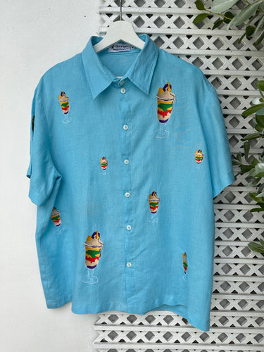 Halo halo polo in aquamarine