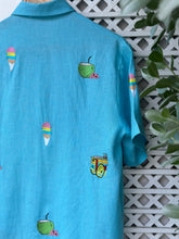 Load image into Gallery viewer, Mix embroidery polo in aquamarine