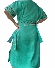Load image into Gallery viewer, T’boli Sinag dress green