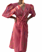 Load image into Gallery viewer, Coral T’boli Wrap dress