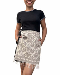 Yakan shorts Garterized wrap shorts
