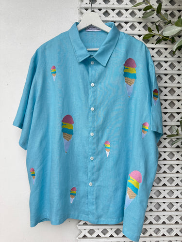 Sorbetes polo in aquamarine