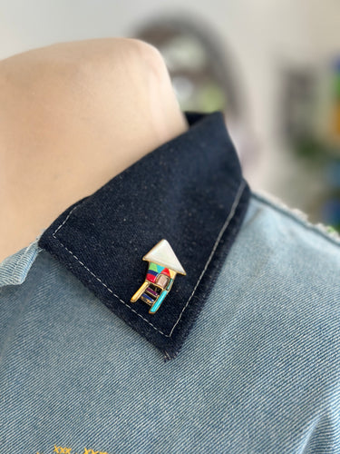 Pista kubo small brooch 09