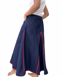 Rosie blue denim skirt