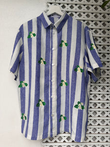Sampaguita polo in stripe