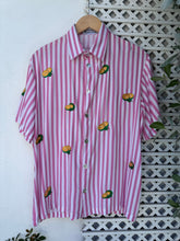 Load image into Gallery viewer, Calamansi pink stripe polo