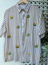 Load image into Gallery viewer, Calamansi brown stripe polo