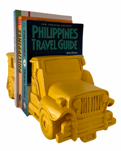 Mini jeepney bookends in yellow