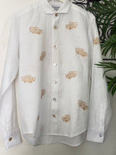 Load image into Gallery viewer, Jeepney white long sleeves polo