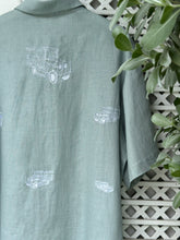 Load image into Gallery viewer, Jeepney polo seafoam
