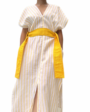 Load image into Gallery viewer, Sinag dress stripe yellow