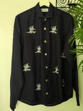 Charger l'image dans la galerie, Vinta navy blue polo long sleeve