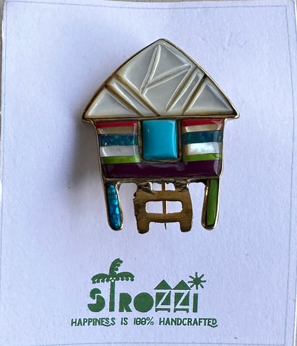 Pista bahay small brooch 03