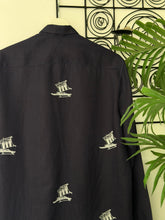 Charger l'image dans la galerie, Vinta navy blue polo long sleeve