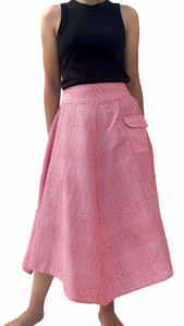 Binakol skirt in peach