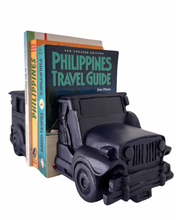 Charger l&#39;image dans la galerie, Mini jeepney bookends in blue