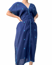 Load image into Gallery viewer, Sinag abra dress in navy blue