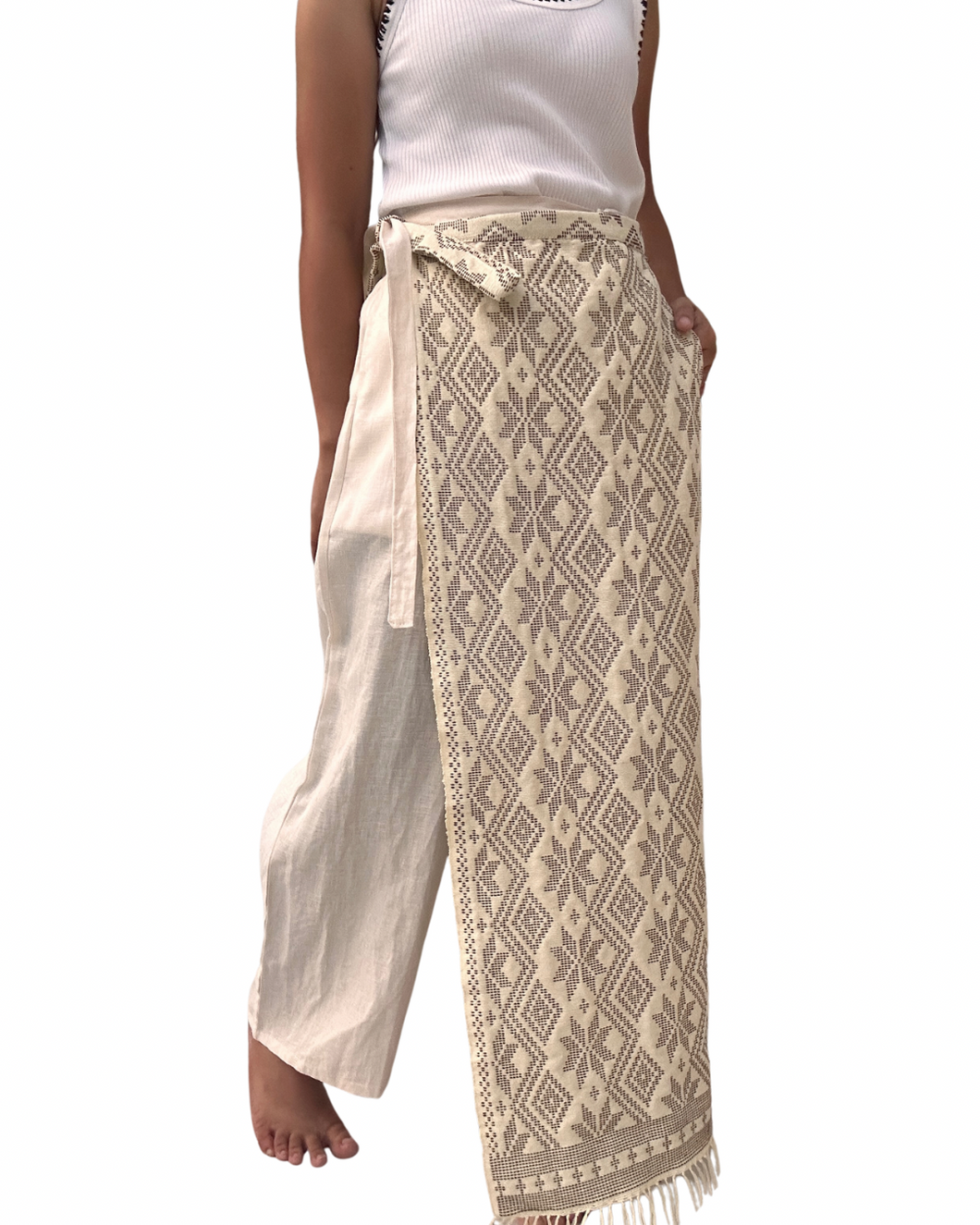 Yakan Garterized wrap pants