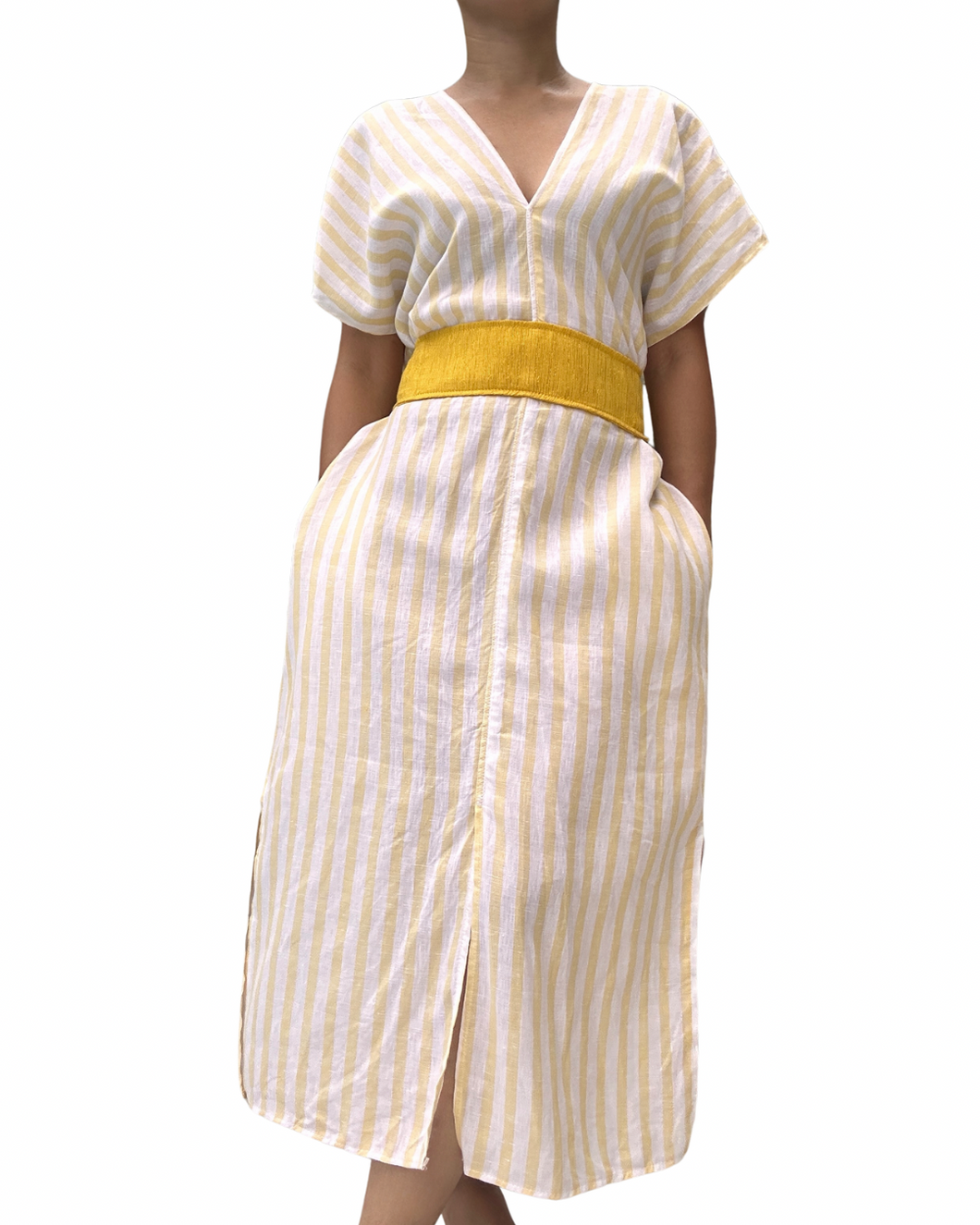 Sinag dress stripe yellow