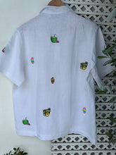 Load image into Gallery viewer, Matamis polo in white camp collar