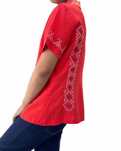 T’boli top in red 1