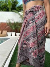 Load image into Gallery viewer, Sarong pink wrap skirt