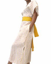 Load image into Gallery viewer, Sinag dress stripe yellow