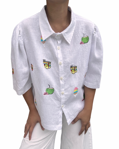 Matamis top in White