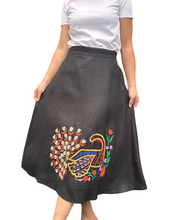 Charger l'image dans la galerie, Peacock skirt black Size L