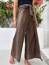 Load image into Gallery viewer, Solenn brown 01 wrapped around pants free size