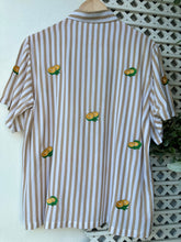 Load image into Gallery viewer, Calamansi brown stripe polo