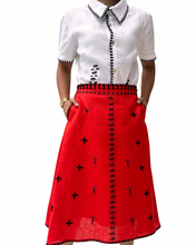 Load image into Gallery viewer, Tweetums skirt in red