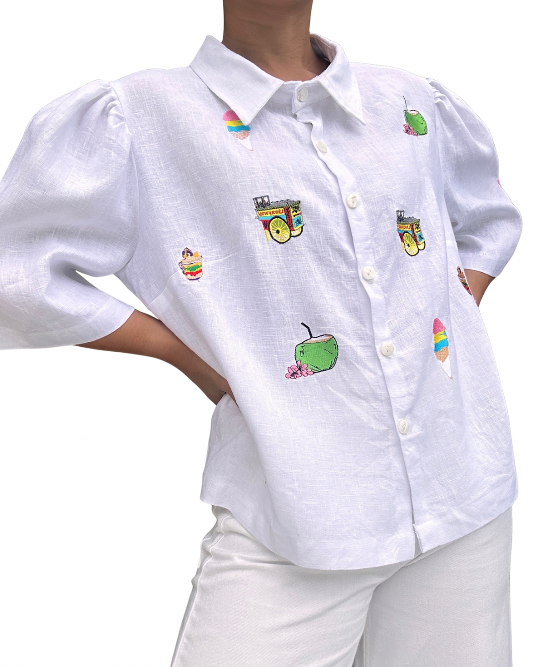 Matamis top in White
