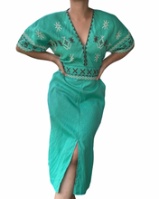 Load image into Gallery viewer, T’boli Sinag dress green