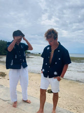 Load image into Gallery viewer, Anahaw polo in navy blue