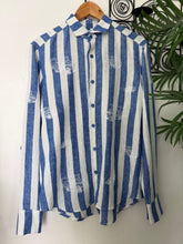 Charger l'image dans la galerie, Jeepney stripe blue long sleeves polo