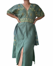 Load image into Gallery viewer, T’boli Sinag dress olive green