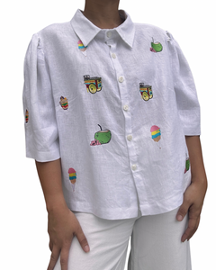 Matamis top in White