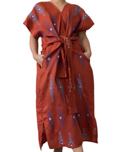 Load image into Gallery viewer, T’boli Sinag dress in rust