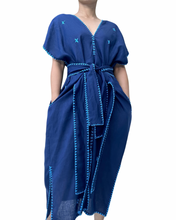 Load image into Gallery viewer, Sinag abra dress in navy blue