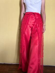 Barong pants in red