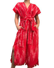Load image into Gallery viewer, Ikat Sinag dress in red