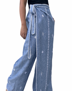 Abra Garterized wrap pants