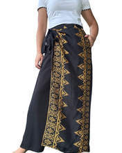 Load image into Gallery viewer, Inaul gold Garterized wrap pants