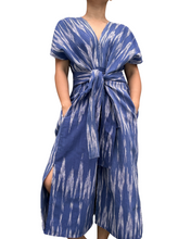 Load image into Gallery viewer, Ikat Sinag dress in blue