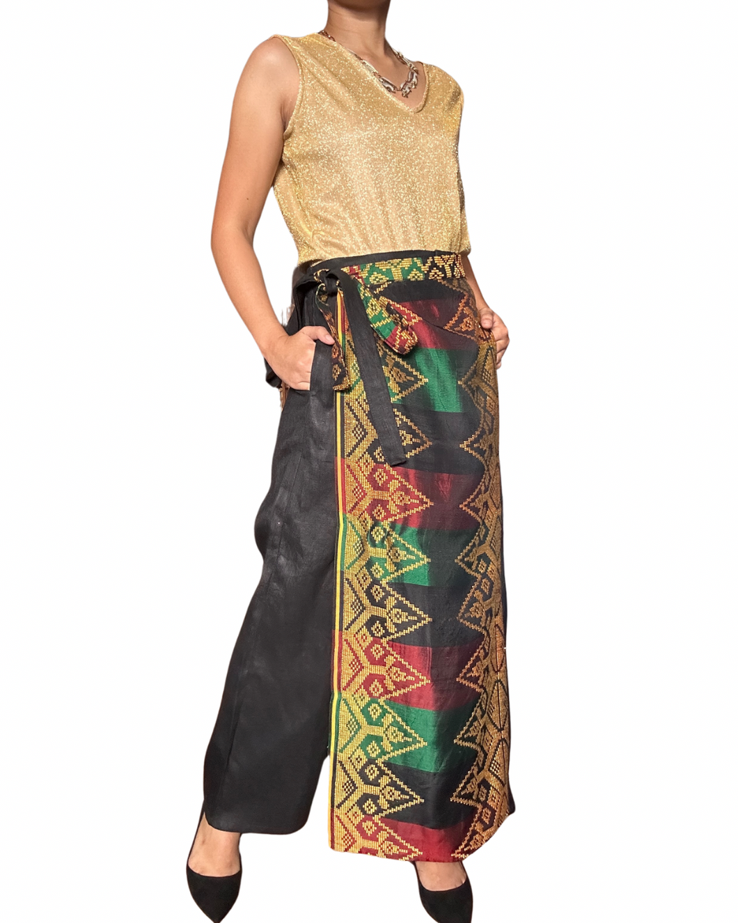 Inaul Garterized wrap pants